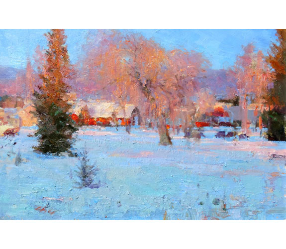 "Village in Winter" by Xiaogang Zhu